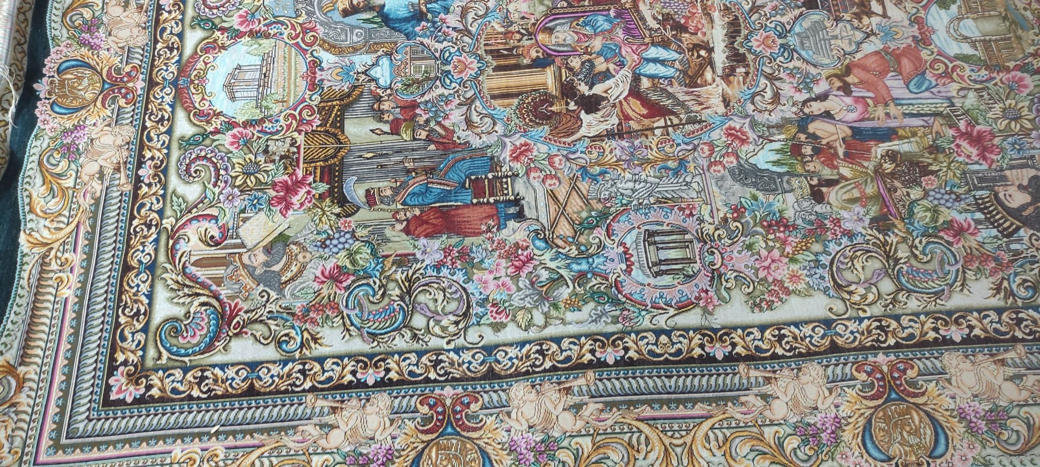 قالیچه تمام. ابریشم